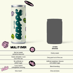 MULL IT OVER: RAPPL' - Rum, Apple, Lime.