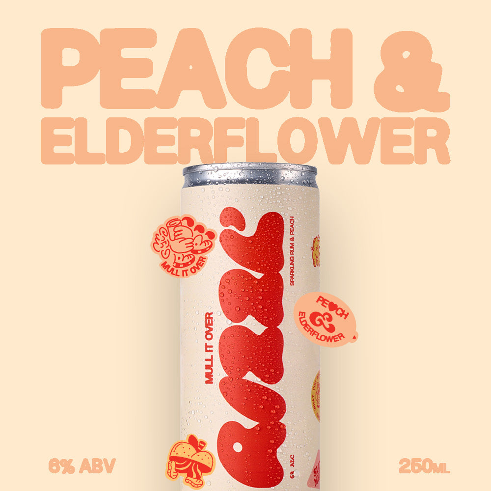 MULL IT OVER: RIZZL' - Rum, Peach, Elderflower.